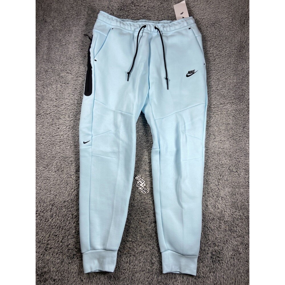 Nike Sportswear Tech Fleece Joggers Size Large Men Glacier Blue HV0959-474